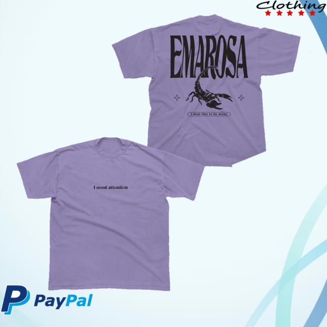 Emarosa Merch Attention Tee Shirt