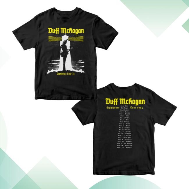 Duff Mckagan Merch Shop Lighthouse Tour 24 Hooded Sweatshirt