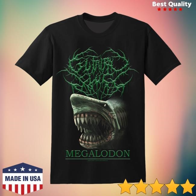 Gorehog Merchandise Guttural Slug - Megalodon Guttural Slamming Brutality T-Shirt